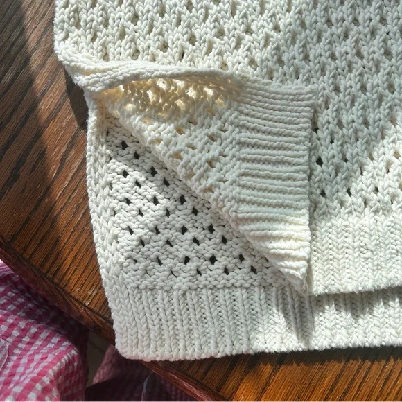Roxy Cream Sleeveless Knit Sweater - Picture 4 of 7